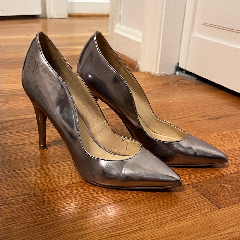 Silver Pointed Heels